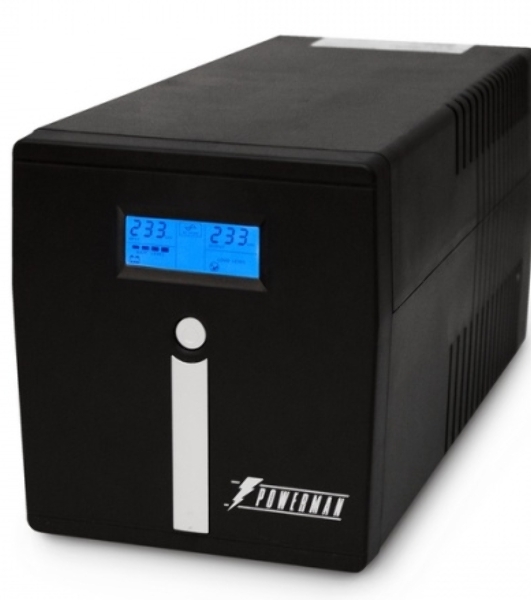 Источник бесперебойного питания Powerman Smart Sine 1500VA/1050W, 220V, Line-Interactive, LCD, Tower, Out: 4xShuko, черный*SmartSine1500