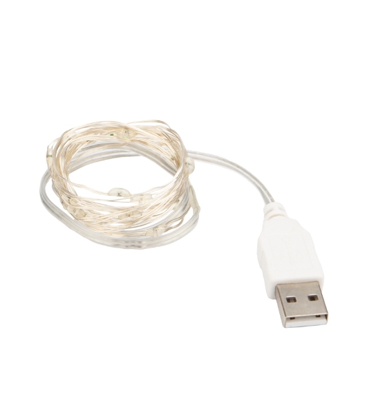 Гирлянда Neon-night 'Роса' 2 м, 20 диодов, USB, цвет RGB