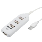 Разветвитель USB 2.0 Rexant на 4 порта белый, фото 1