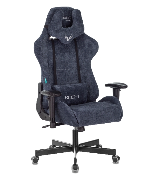 Кресло Бюрократ VIKING KNIGHT LT27 FABRIC синий, ткань, 120 кг, механизм качания