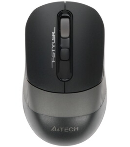 Мышь беспроводная A4Tech Fstyler FG10 черный/серый, 2000 dpi, радиоканал, USB, кнопки - 4