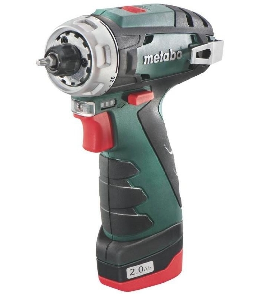 Дрель-шуруповерт Metabo PowerMaxx BS, 12 В, 2 Ач, 34 Нм, щеточный