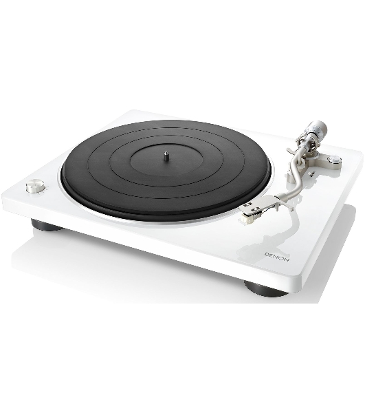 Проигрыватель винила Denon DP-400F, частично автоматический, белый