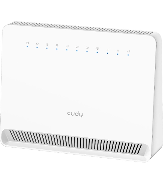 Маршрутизатор AC1200 Wi-Fi 4G LTE Cat 6 Gigabit Router, 4 10/100/1000M RJ45 Ports, Nano SIM Slot, Quectel module inside,build-in 4G LTE modem, 300Mbps at 2.4GHz + 867Mbps at 5GHz, Internal Antennas, PPTP/L2TP/OpenVPN/WireGuard VPN, DNS over Cloudflare/Google/Quad9, DDNS, SMS, Band locking, TR069, TR111, Cudy Mesh Support