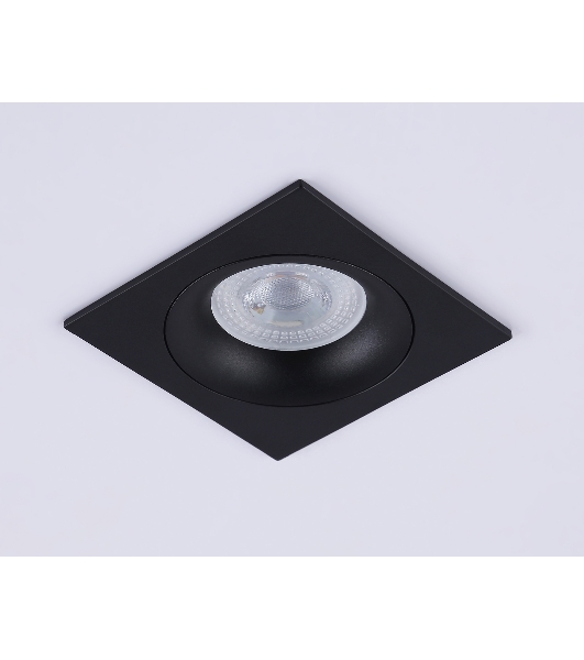 Светильник встраиваемый Ambrella light TN102729 BK черный GU5.3 92*92*23
