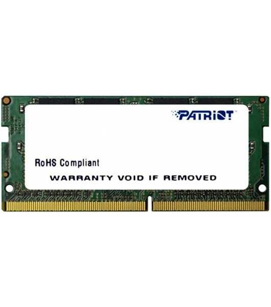Оперативная память Patriot Signature, DDR4, 4GB (1x4 GB), 2400 MHz, CL17, SO-DIMM