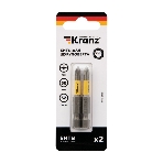 Бита для шуруповерта Kranz PH1х50 мм (2 шт./уп.), фото 1