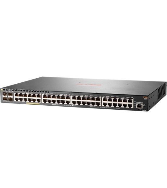 Коммутатор HPE Aruba 2930F 48G PoE+ 4SFP, 48×1 Гбит/с PoE+ + 4×1 Гбит/с SFP, управляемый