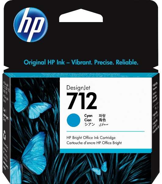 Картридж струйный HP 712 3ED67A голубой (29мл) для HP DJ Т230/630
