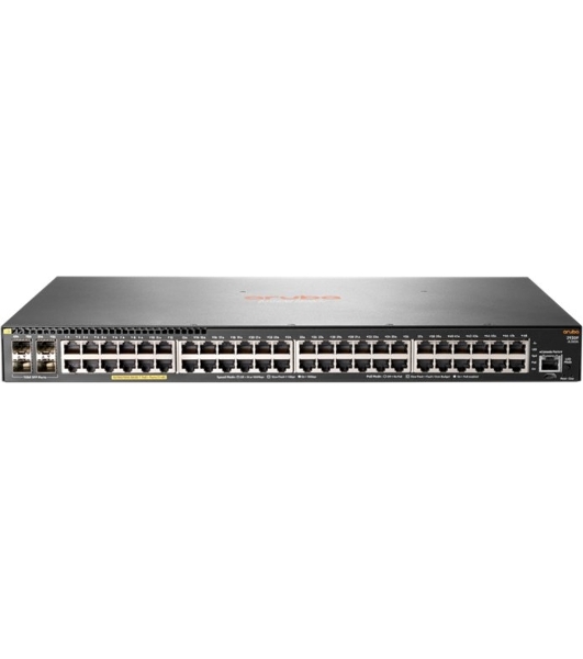 Коммутатор HPE Aruba 2930F 48G PoE+ 4SFP, 48×1 Гбит/с PoE+ + 4×1 Гбит/с SFP, управляемый