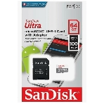 Флеш карта microSD 64GB SanDisk microSDXC Class 10 Ultra (SD адаптер) UHS-I 100MB/s, фото4