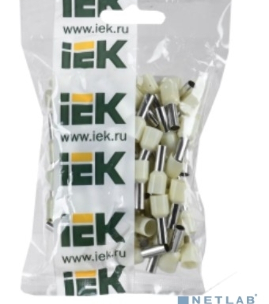 Наконечник-гильза изол. Е1012 10 кв.мм (уп. 100 шт) IEK UGN10-010-07-12
