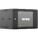 Шкаф коммутационный NTSS (NTSS-W6U6060GS-BL) настенный 6U 570x600 мм пер. дв. стекл 60 кг черный 19.5 кг, фото5