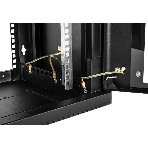 Шкаф коммутационный ЦМО (ШРН-6.500-9005) настенный 6U 600x500 мм пер. дв. стекл 200 кг черный 470 мм 180 град., фото 1