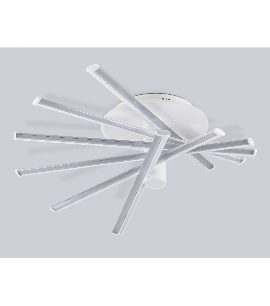 Потолочный светодиодный светильник Ambrella light FL6231 WH белый 88W 3000K-6400K+RGB 605*605*200 (ПДУ ИК)