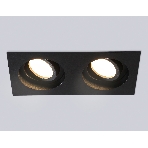Встраиваемый поворотный точечный светильник Ambrella light TN102760/2 BK черный IP20 GU5.3/2 200*100*32, фото9