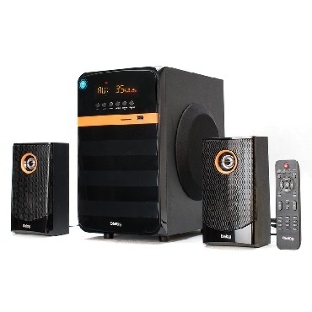 Акустическая система Dialog Progressive AP-240B BLACK - акустические колонки 2.1, 50W+2*10W RMS, Bluetooth, USB+SD reader