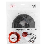 Кабель DVI-D dual link Gembird/Cablexpert CC-DVI2-BK-10M, 25M/25M, 10м, черный, экран, феррит.кольца, пакет, фото4