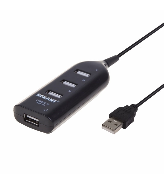 Разветвитель USB 2.0 Rexant на 4 порта