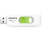 Флешка USB ADATA UV320 (AUV320-128G-RWHGN), 128Gb, USB 3.2 Gen1, R/W 100/30, белый/зеленый, фото 1