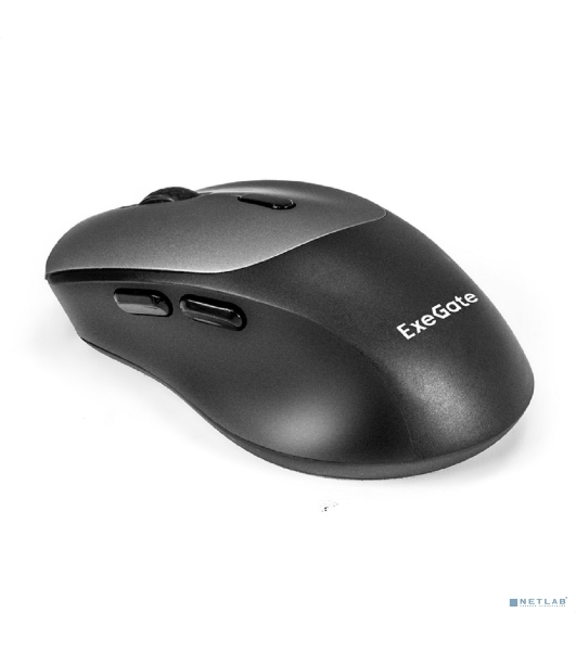 Мышь беспроводная ExeGate Professional Standard BT-070 черный, 1600 dpi, радиоканал, Bluetooth, USB, кнопки - 6