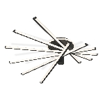 Потолочный светодиодный светильник Ambrella light FL6232 BK черный 96W 3000K-6400K 605*605*200 (ПДУ ИК), фото9