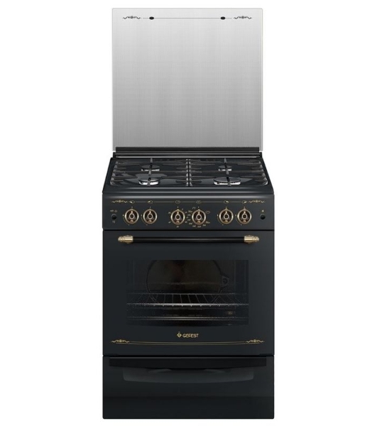 Плита газовая Gefest ПГ 6100-02 0183 черный, конфорок 4 шт, духовка 52 л, 60 см x 85 см x 60 см