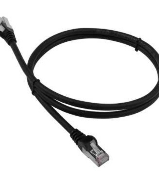 Патч-корд LANMASTER LAN-PC45/S6A-1.0-BK FTP вилка RJ-45-вилка RJ-45 Cat.6А 1м черный LSZH (уп.:1шт)