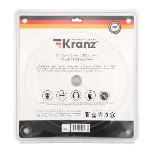 Диск пильный Kranz 300 мм х 48 зуб х 32/30 мм