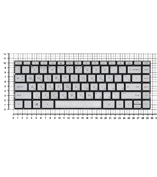 Клавиатура для ноутбука HP Envy 13-AH золото