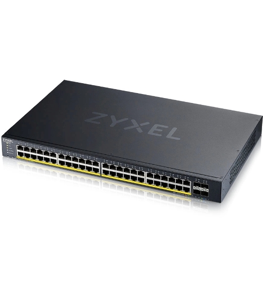 Коммутатор XGS1935-52HP, 52 Port Smart Managed PoE Switch, 48x Gigabit PoE and 4x 10G SFP+, hybrid mode, standalone or NebulaFlex Cloud, 375 Watt PoE