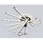 Потолочный светодиодный светильник Ambrella light FL6232 BK черный 96W 3000K-6400K 605*605*200 (ПДУ ИК), фото8