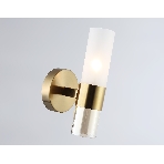 Настенный светильник Ambrella light LH55116 BS/FR/TI латунь/белый матовый/янтарь E14 max 40W 130*100*225, фото5