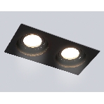 Встраиваемый поворотный точечный светильник Ambrella light TN102760/2 BK черный IP20 GU5.3/2 200*100*32, фото7
