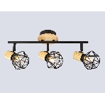 Светильник Ambrella light TR8753/3 BK/WD черный/дерево IP20 E27/3 435*115*200, фото7