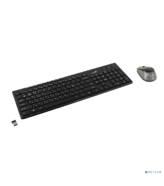 Комплект клавиатура+мышь Genius SlimStar 8230 беспроводной, USB + Bluetooth, 1000 DPI, чёрный
