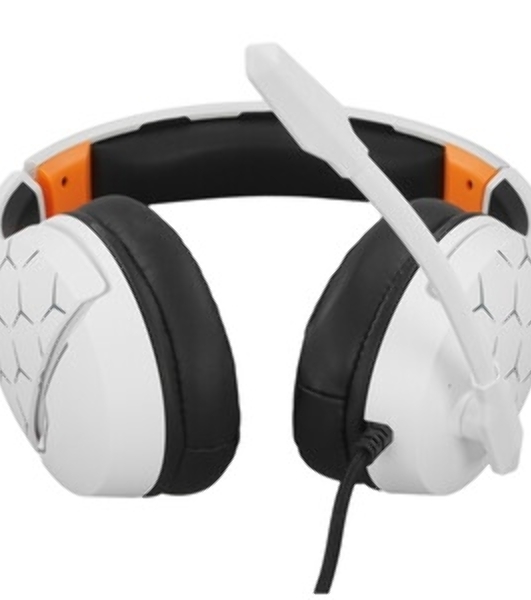 Гарнитура Oklick HS-L710G белый/чёрный, проводная, USB, подсветка