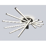 Потолочный светодиодный светильник Ambrella light FL6232 BK черный 96W 3000K-6400K 605*605*200 (ПДУ ИК), фото7