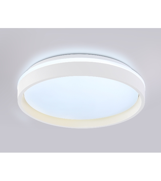 Светодиодный светильник RGB Ambrella light FZ601 WH/GD белый/золото IP20 46W 3000K-6500K+RGB D390*80 (ПДУ ИК)
