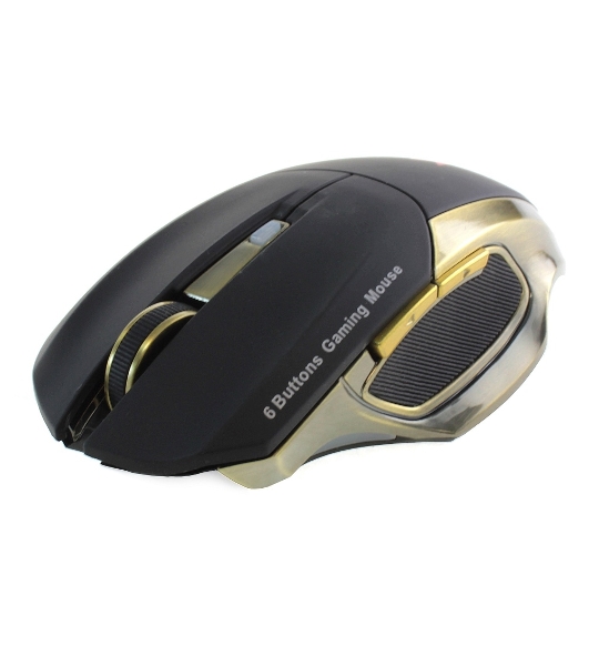 Мышь беспроводная Crown Gaming CMXG-605 черный, 1600 dpi, радиоканал, USB, кнопки - 6