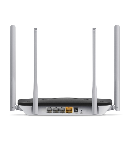 Беспроводный маршрутизатор Mercusys AC12, Dual Band, (867Мбит/с на 5 ГГц + 300Мбит/с на 2,4 ГГц)4 порта 100 Мбит/с, 4 фиксированных антенны