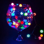 Гирлянда Neon-night 'Мультишарики' Ø17,5мм, 20 м, черный ПВХ, 200 диодов, цвет RGb, фото 1