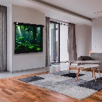 Экран Cactus 213x213см Wallscreen CS-PSW-213X213-BK 1:1 настенно-потолочный рулонный черный, фото2