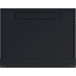 Шкаф коммутационный NTSS (NTSS-W6U6060GS-BL) настенный 6U 570x600 мм пер. дв. стекл 60 кг черный 19.5 кг