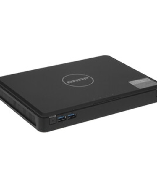 Сетевой RAID накопитель SMB QNAP TbS-464-8G NAS 4-bay M.2 NVMe, Intel Celeron N5105 4-core/4-thread 2.0-2.9 GHz, 8 Gb DDR4, 2 x 2.5 GbE, 2xUSB 3.2 Gen 1 port, 3xUSB 2.0 port, 2xHDMI Output