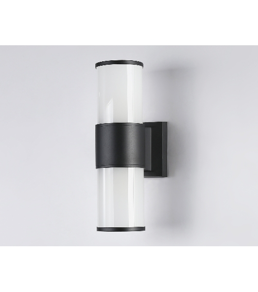 Светильник Ambrella light ST2455 BK/FR черный/белый матовый IP54 E27 max 40W 300*90*155