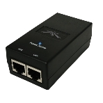 Сетевое оборудование UBIQUITI POE-15-12W(EU) блок питания с PoE, 220 VAC -> 15VDC, 0,8A - для абонентов, фото 1