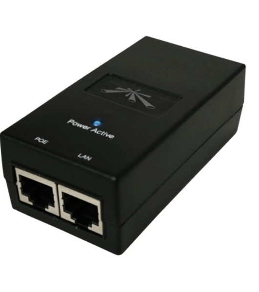 Сетевое оборудование UBIQUITI POE-15-12W(EU) блок питания с PoE, 220 VAC -> 15VDC, 0,8A - для абонентов