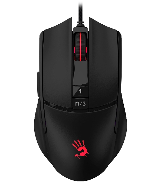 Мышь проводная A4Tech Bloody L65 Max черный, 12000 dpi, USB, кнопки - 7