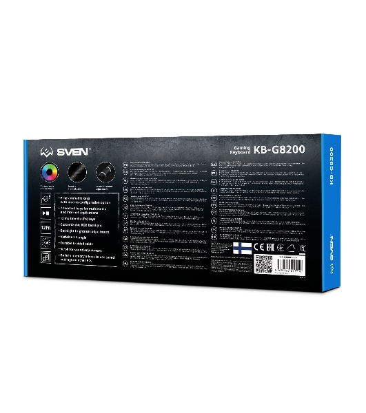 Клавиатура SVEN KB-G8200 проводная, USB Type-A, чёрный